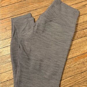 Heathered gray/blue Lululemon Leggings